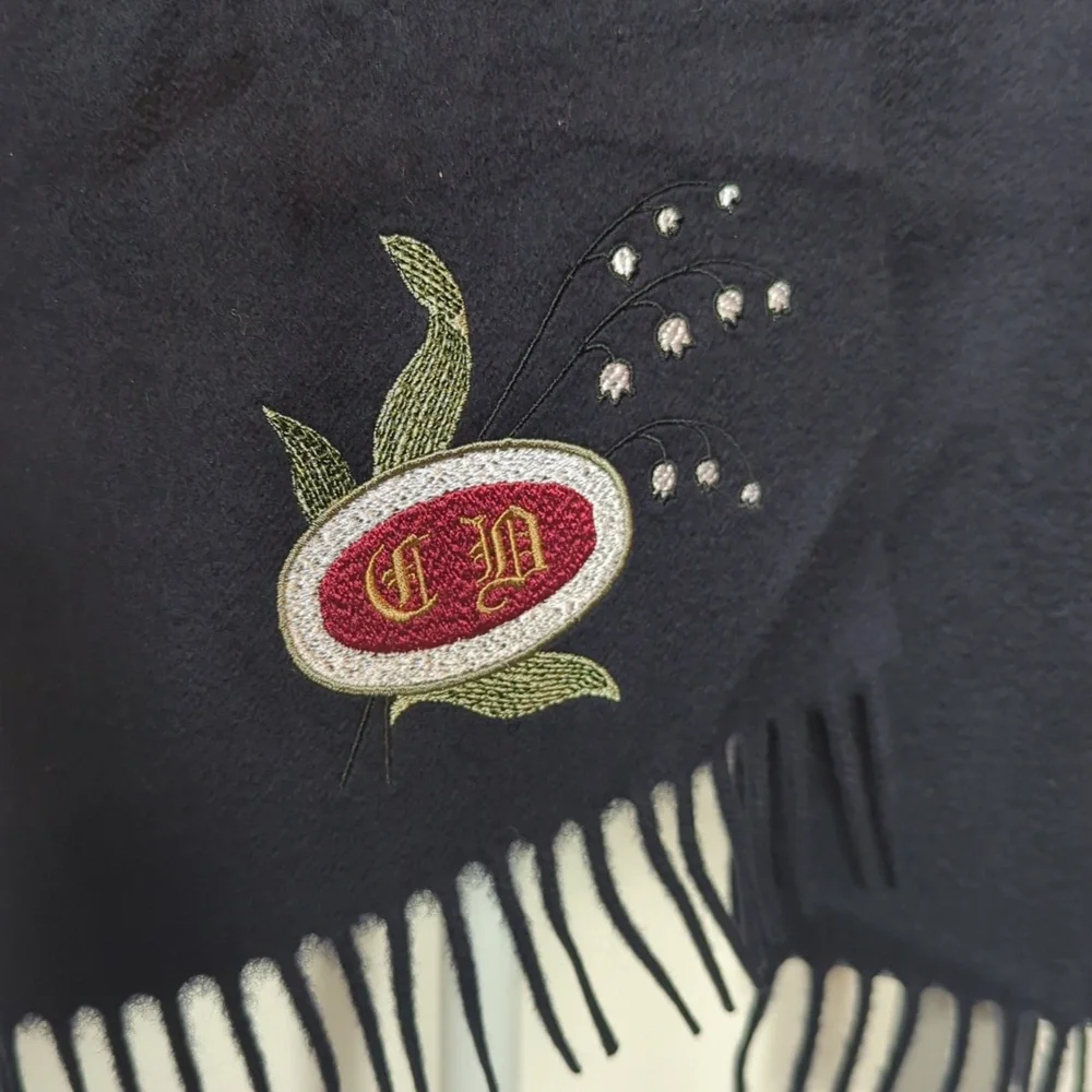 Dior Black Casshmere Scarf